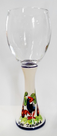 Wine Glass - Pukeko